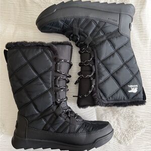 Sorel Black Quilted Winter Boots